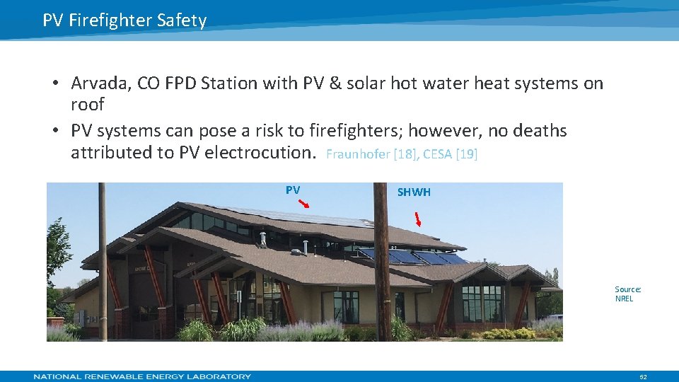 PV Firefighter Safety • Arvada, CO FPD Station with PV & solar hot water
