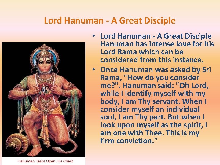 Lord Hanuman - A Great Disciple • Lord Hanuman - A Great Disciple Hanuman