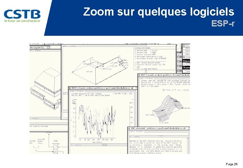 Zoom sur quelques logiciels ESP-r Page 26 