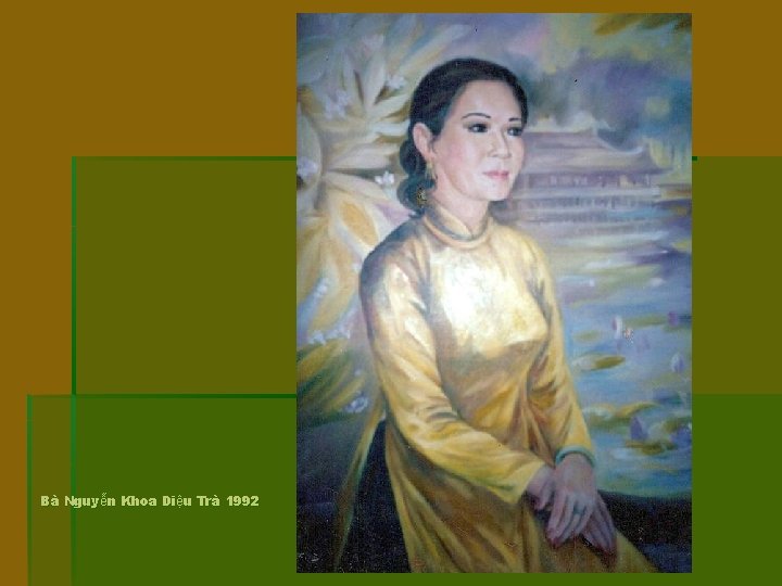 Bà Nguyễn Khoa Diệu Trà 1992 