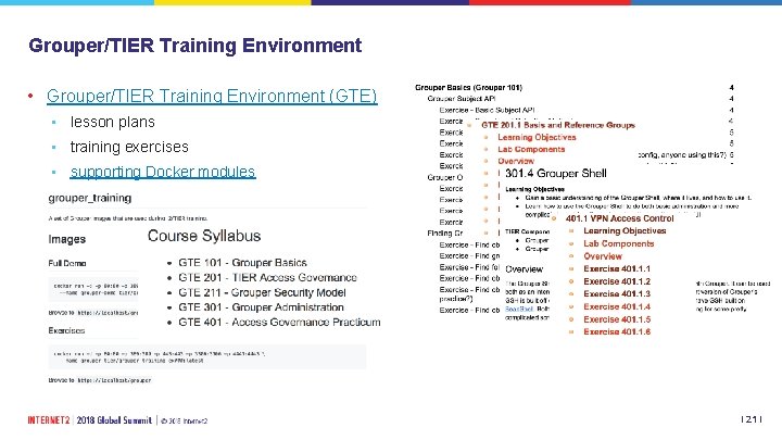 Grouper/TIER Training Environment • Grouper/TIER Training Environment (GTE) • lesson plans • training exercises