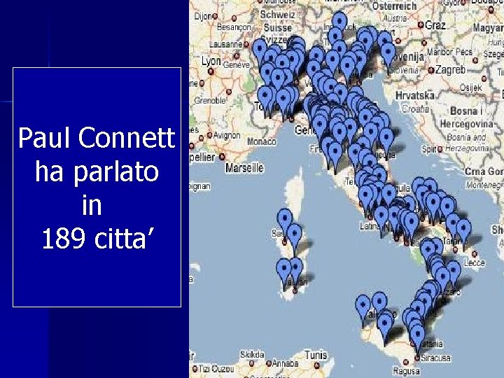 Paul Connett ha parlato in 189 citta’ 