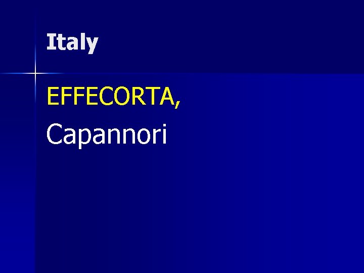 Italy EFFECORTA, Capannori 