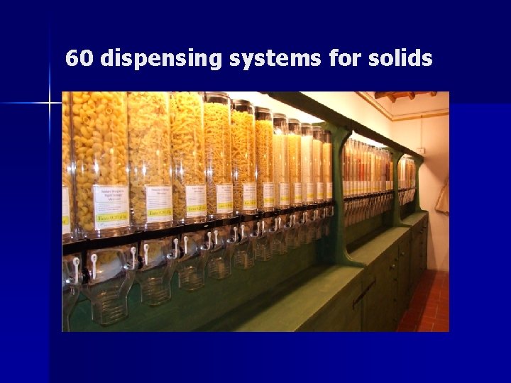 60 dispensing systems for solids 
