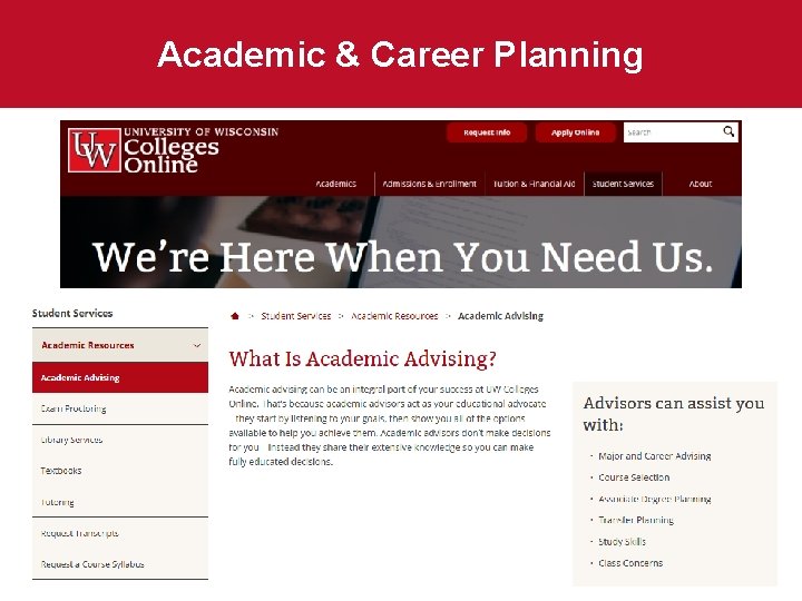 Academic & Career Planning 