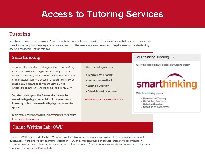 Access to Tutoring Services 