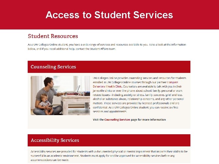 Access to Student Services 