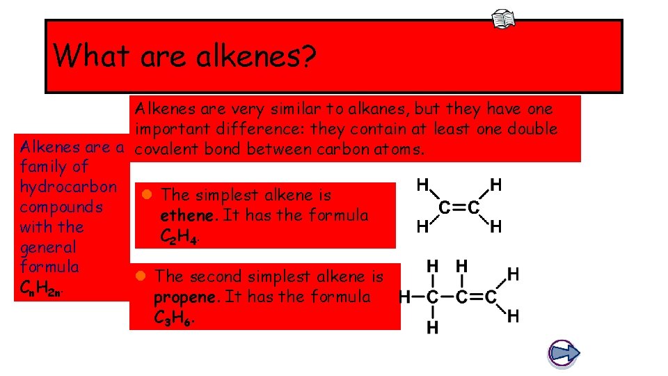 What are alkenes? Alkenes are very similar to alkanes, but they have one important