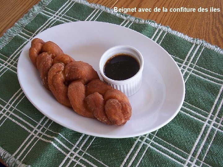 Beignet avec de la confiture des îles Beignet avec de la confiture des îles