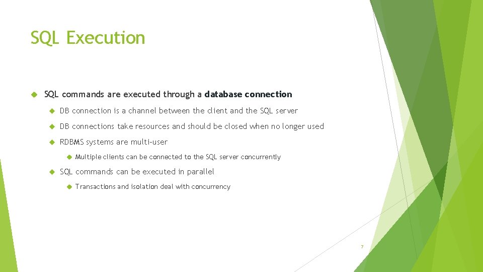 SQL Introduction Structured Query Language Table of Contents