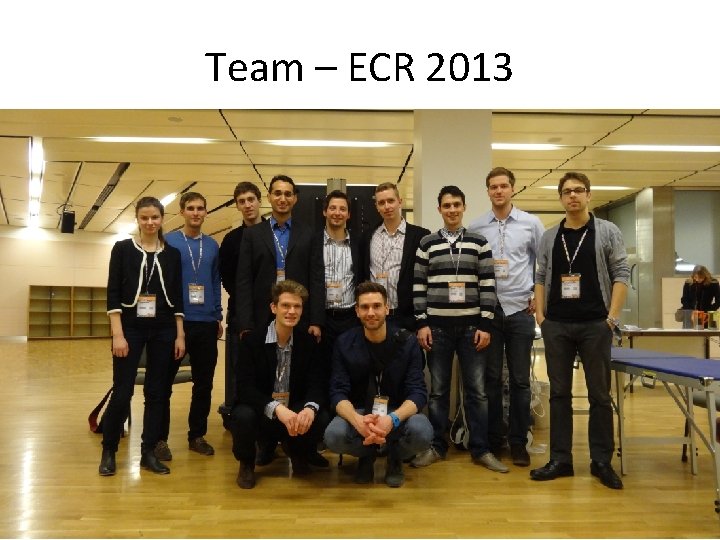 Team – ECR 2013 