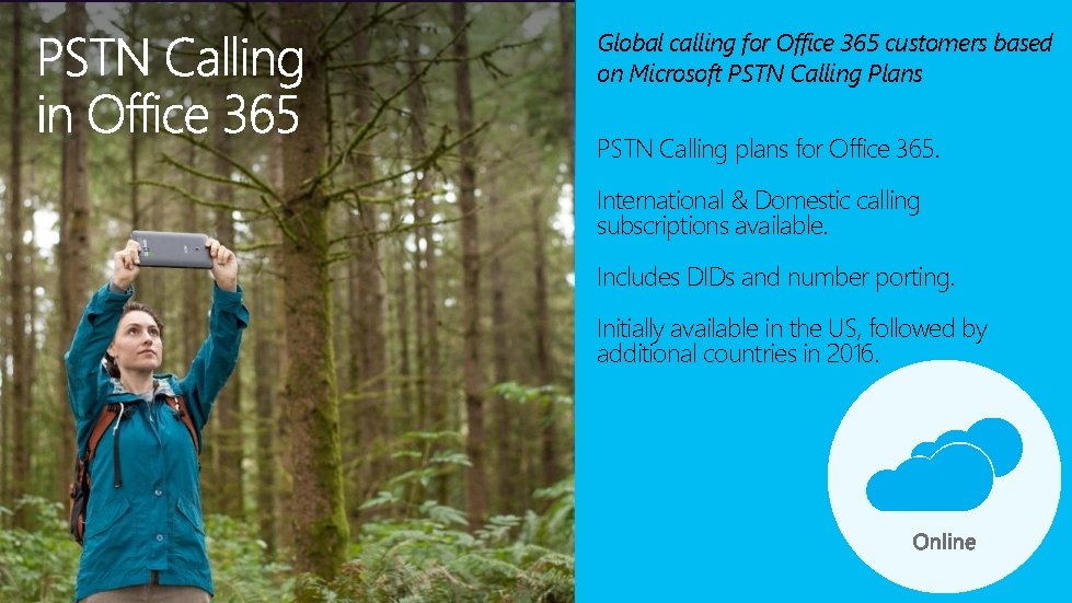 Global calling for Office 365 customers based on Microsoft PSTN Calling Plans PSTN Calling