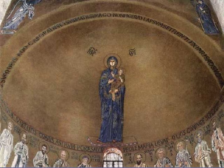  • A partir del Concilio de Efeso (431) se representó a la Virgen