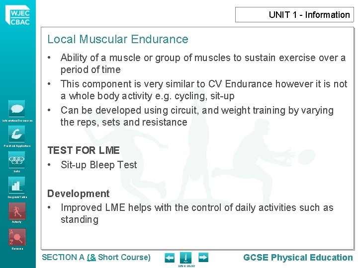 sæt kolbøtte Broom UNIT 1 Information Local Muscular Endurance InformationDiscussion Practical