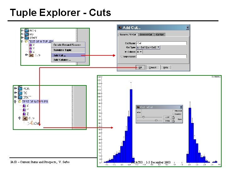 Tuple Explorer - Cuts JAS 3 – Current Status and Prospects, V. Serbo ACAT