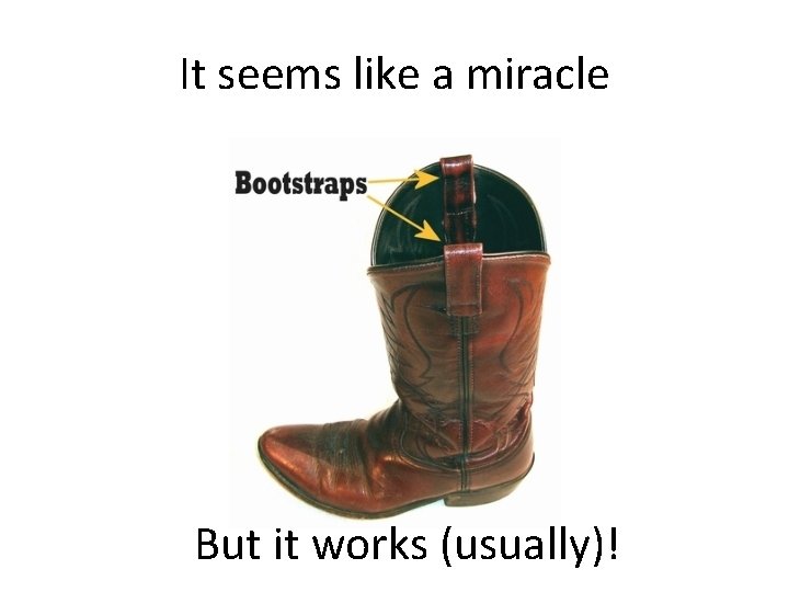 It seems like a miracle But it works (usually)! 