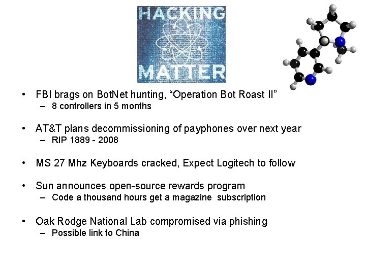Hacking • FBI brags on Bot. Net hunting, “Operation Bot Roast II” – 8