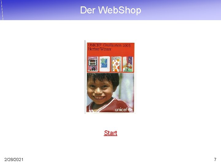 Der Web. Shop Start 2/28/2021 7 