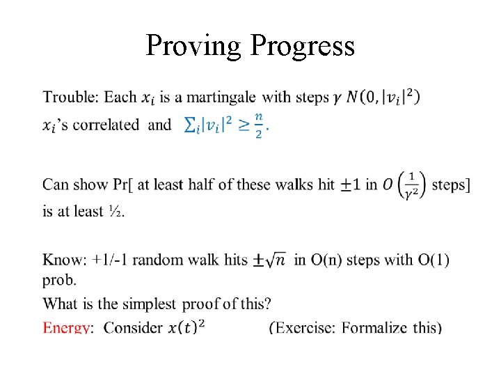 Proving Progress • 