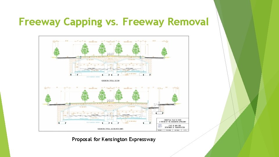 Freeway Capping vs. Freeway Removal Proposal for Kensington Expressway 