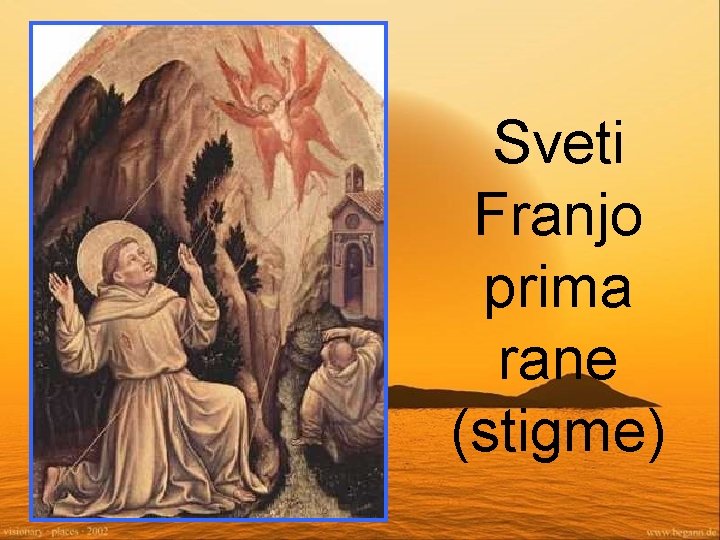 Sveti Franjo prima rane (stigme) 