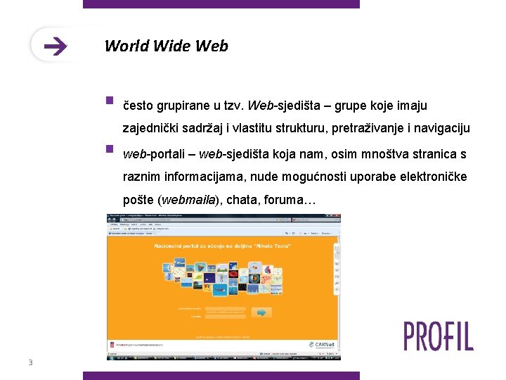 World Wide Web § često grupirane u tzv. Web-sjedišta – grupe koje imaju zajednički