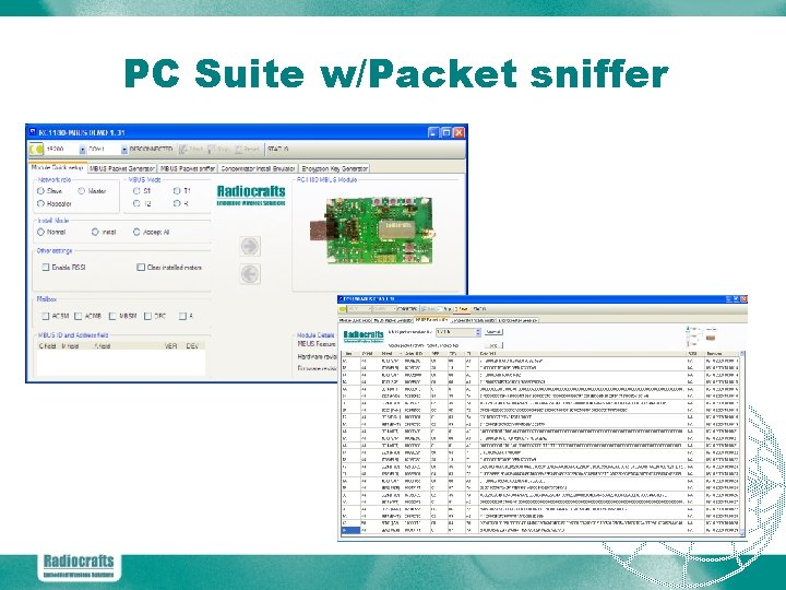 PC Suite w/Packet sniffer 