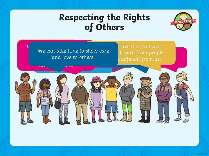 Respecting the Rights of Others Wecan canlet listen to be who We people We.