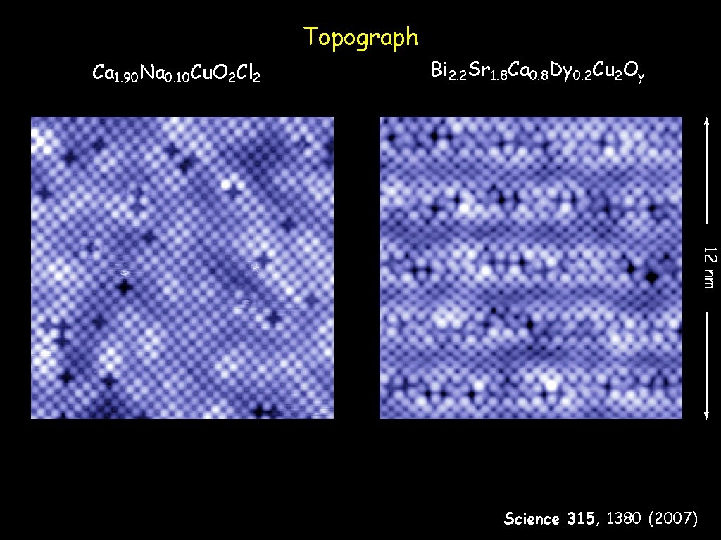 Topograph Ca 1. 90 Na 0. 10 Cu. O 2 Cl 2 Bi 2.