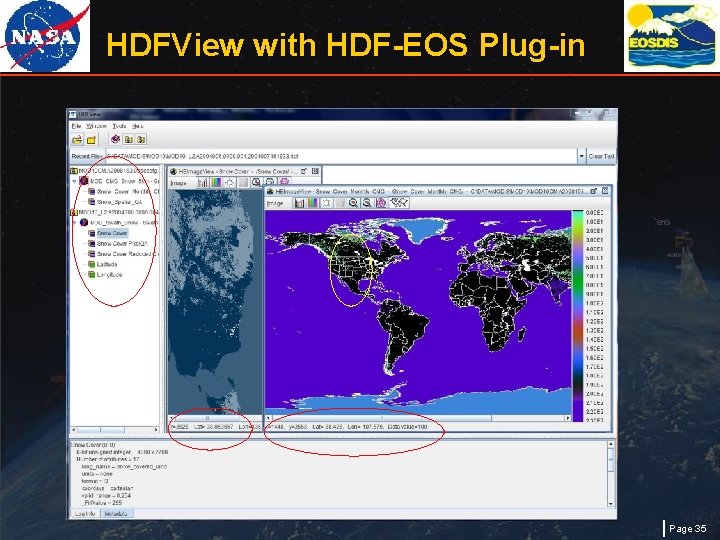 HDFView with HDF-EOS Plug-in Page 35 