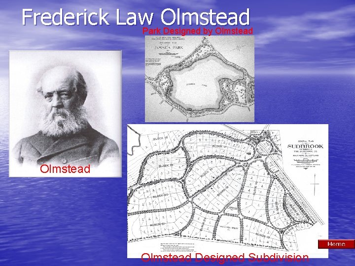 Frederick Law Olmstead Park Designed by Olmstead Designed Subdivision 