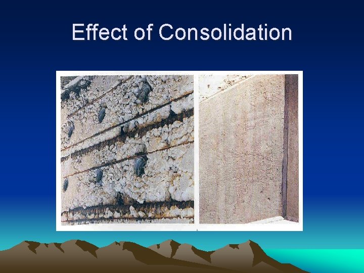 Effect of Consolidation 