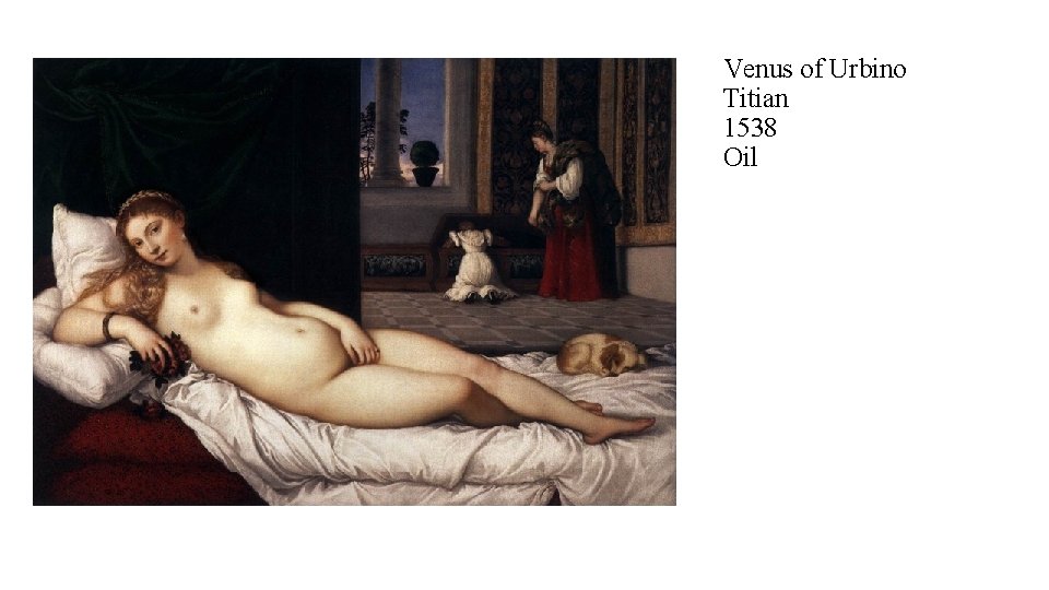 Venus of Urbino Titian 1538 Oil 