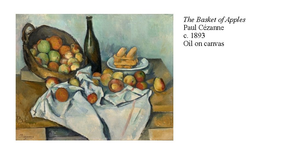 The Basket of Apples Paul Cézanne c. 1893 Oil on canvas 