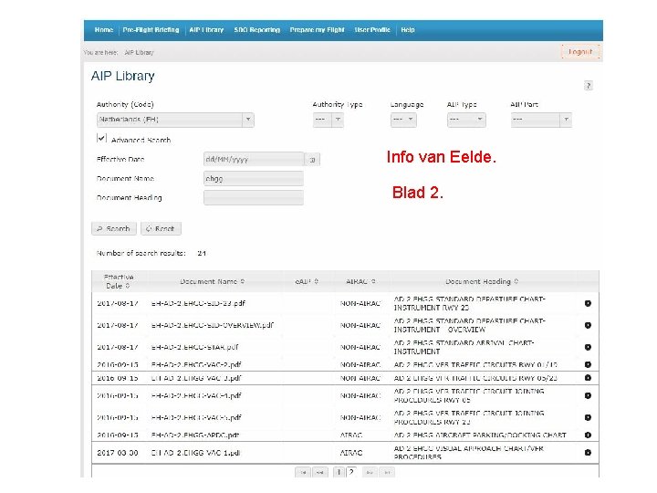 Info van Eelde. Blad 2. 