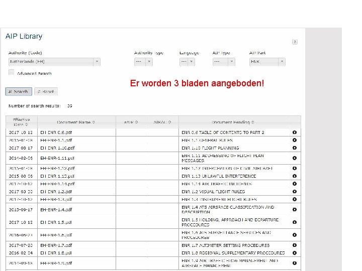 Er worden 3 bladen aangeboden! 