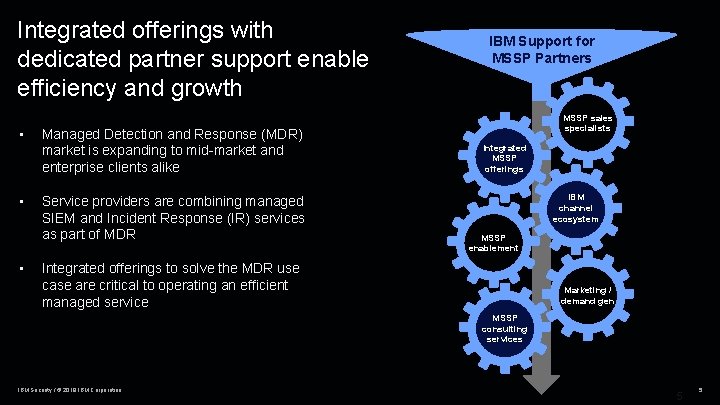 Integrated offerings with dedicated partner support enable efficiency and growth • • • Managed