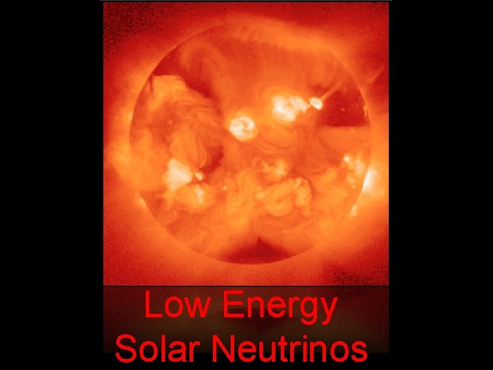 Low Energy Solar Neutrinos 