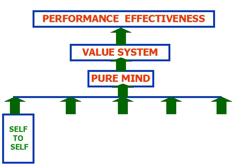 PERFORMANCE EFFECTIVENESS VALUE SYSTEM PURE MIND SELF TO SELF 