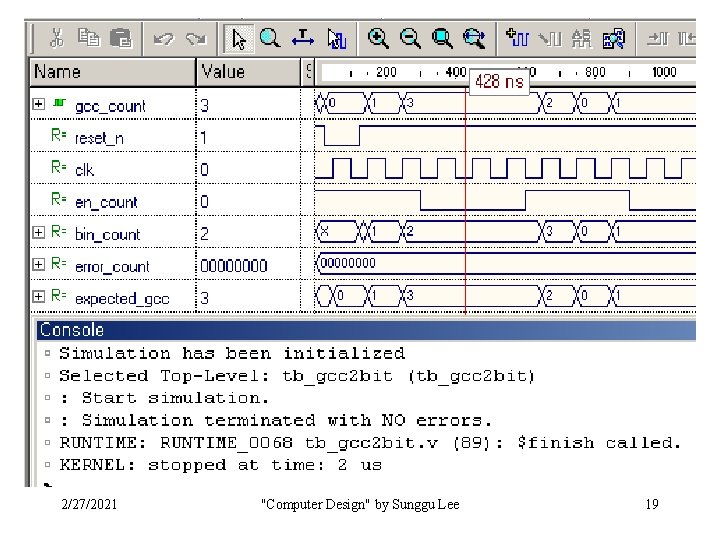2/27/2021 "Computer Design" by Sunggu Lee 19 2/27/2021 "Computer Design" by Sunggu Lee 19
