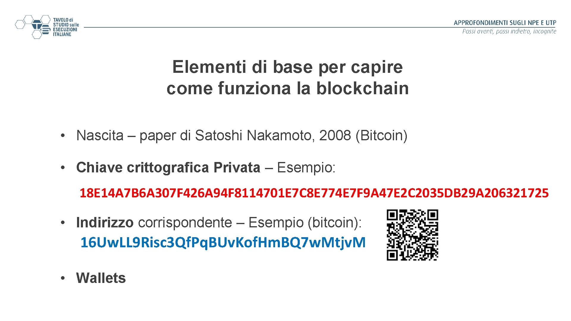 Elementi di base per capire come funziona la blockchain • Nascita – paper di