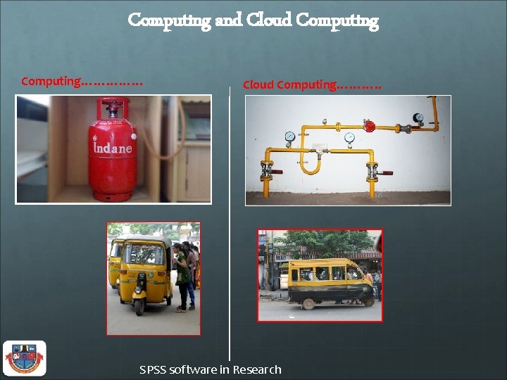 Computing and Cloud Computing…………… Cloud Computing………. . SPSS software in Research 