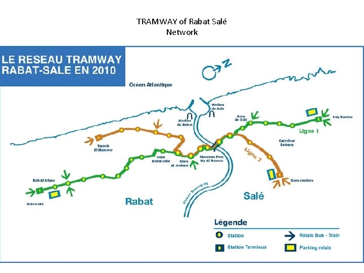 TRAMWAY of Rabat Salé Network 