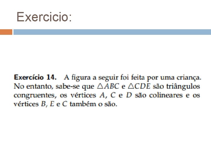 Exercicio: 