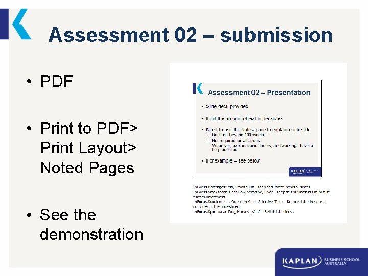 Assessment 02 – submission • PDF • Print to PDF> Print Layout> Noted Pages