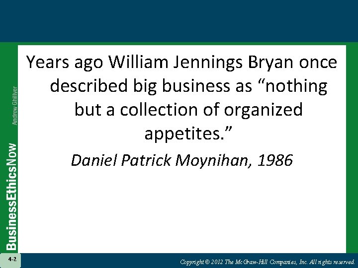 Years ago William Jennings Bryan once described big business as “nothing but a collection