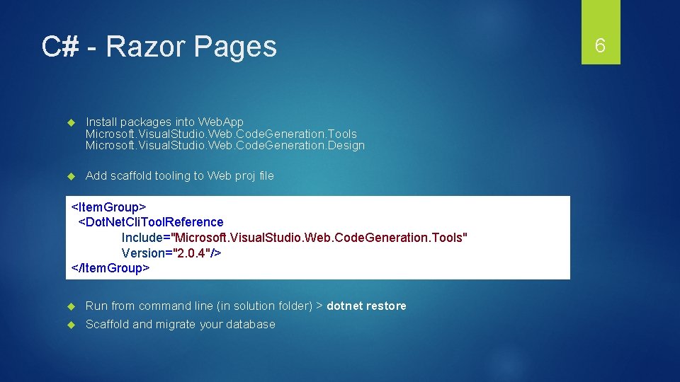 C# - Razor Pages Install packages into Web. App Microsoft. Visual. Studio. Web. Code. C# - Razor Pages Install packages into Web. App Microsoft. Visual. Studio. Web. Code.