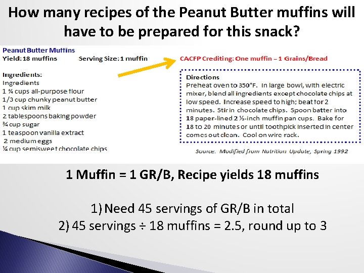How many recipes of the Peanut Butter muffins will have to be prepared for