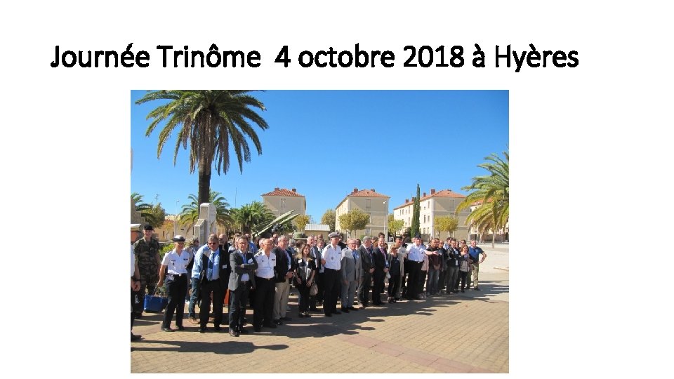 Journée Trinôme 4 octobre 2018 à Hyères 