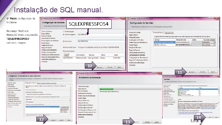 Instalação de SQL manual. SQLEXPRESSPOS 4 10 11 12 13 14 